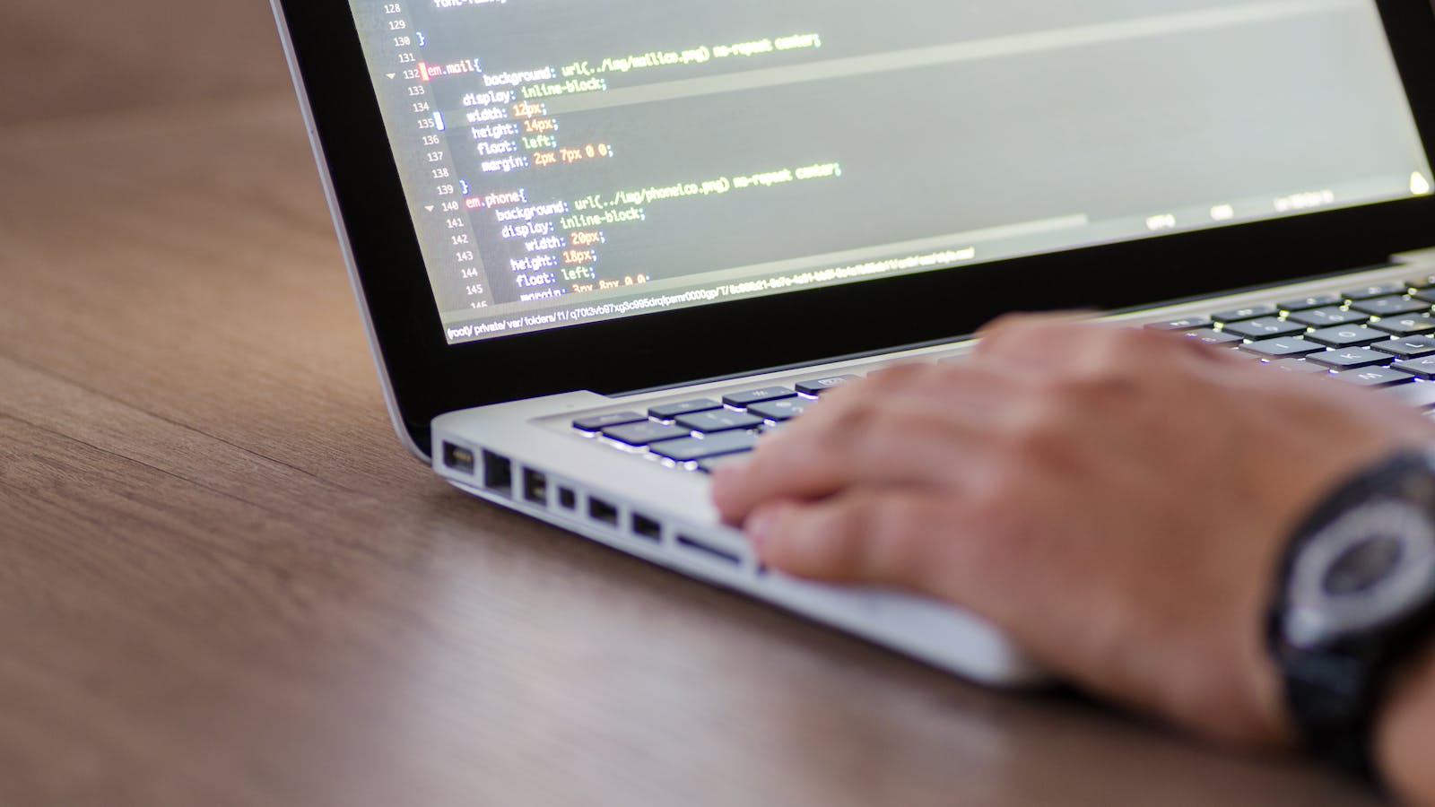 Prepared Pexels-style image comparing design and development work on a website project